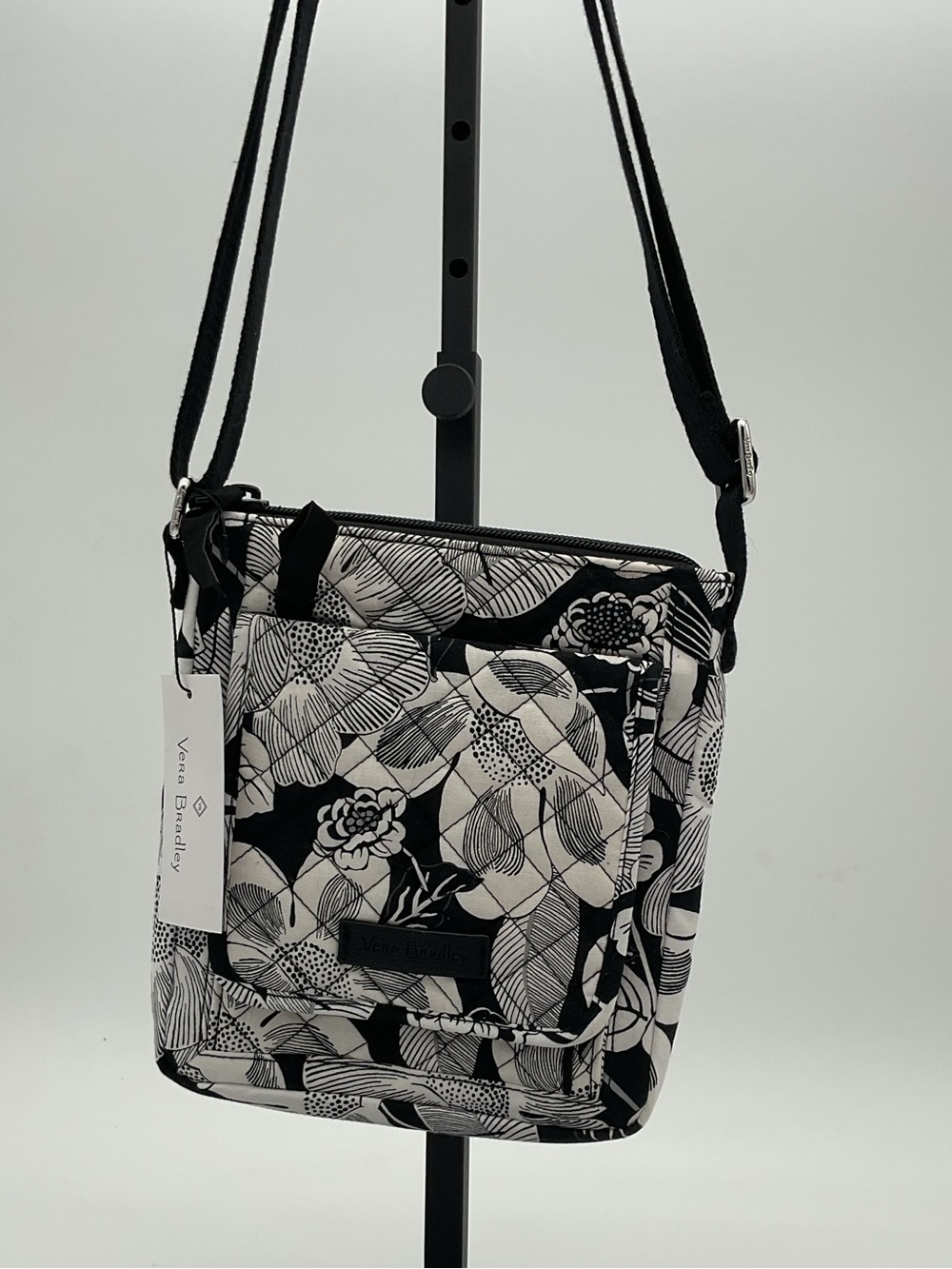 Vera Bradley Bedford Blooms Quilted Crossbody Mini Hipster